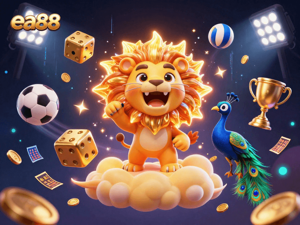 ea88 players engage in thrilling sports betting with vibrant 3D elements and dynamic gameplay visuals