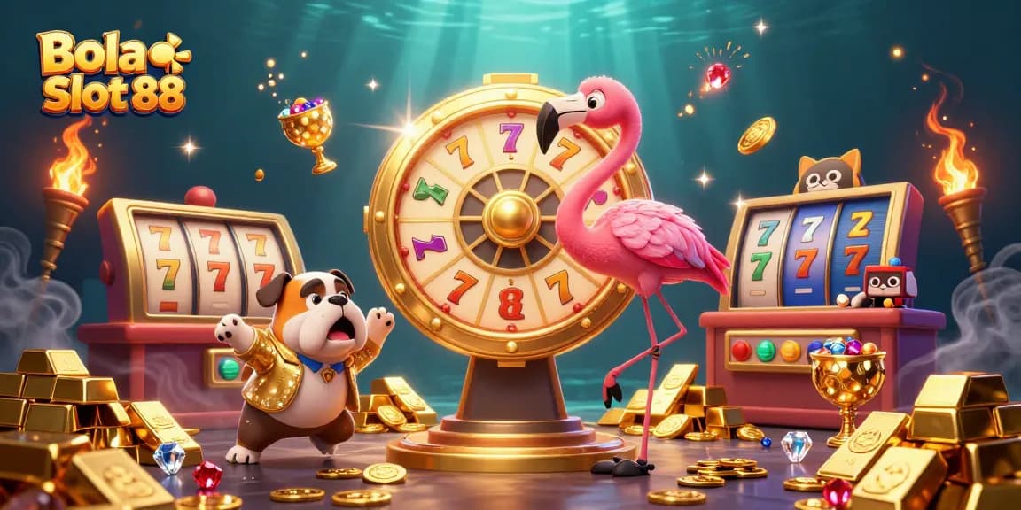 Bola Slot 88 reveals thrilling gameplay with exciting characters in a high-stakes casino atmosphere.