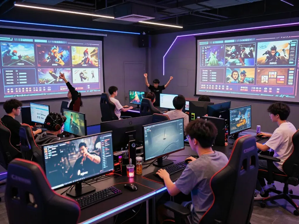 Engaging online gaming experience at https://hitclubt3.com/ with players in a vibrant hub.