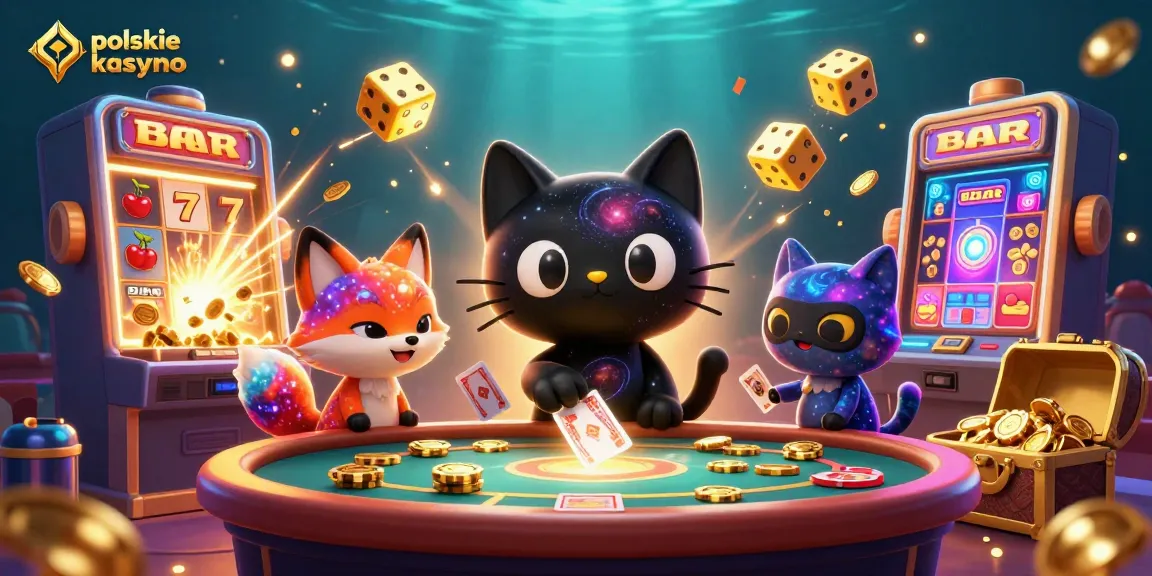 Engage in exciting gameplay at polskie legalne kasyno with cosmic elements, featuring dynamic characters and thrilling casino atmosphere.