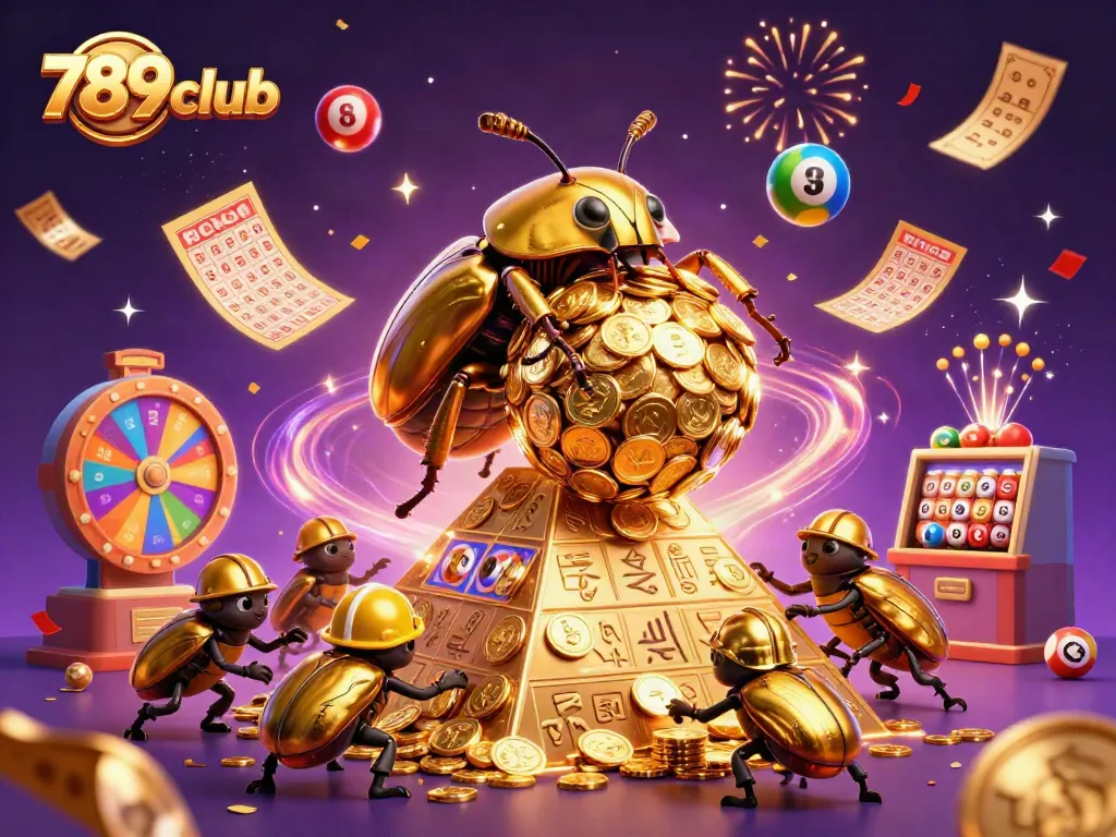 Experience the thrill of winning at 789club with vibrant colors and dynamic casino elements.