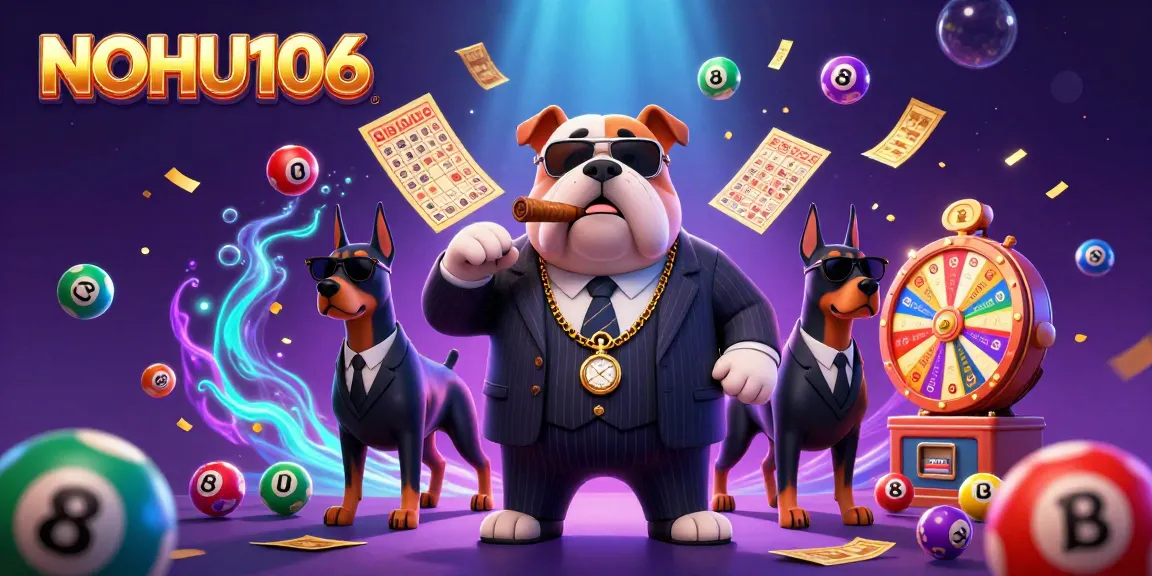 Experience the thrilling world of NOHU106 with unique gaming elements and vibrant characters in a casino setting.