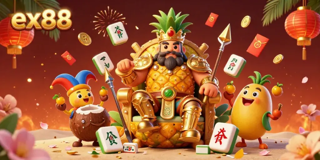 Experience thrilling wins at ex88 with vibrant casino action featuring golden characters and lavish game elements.