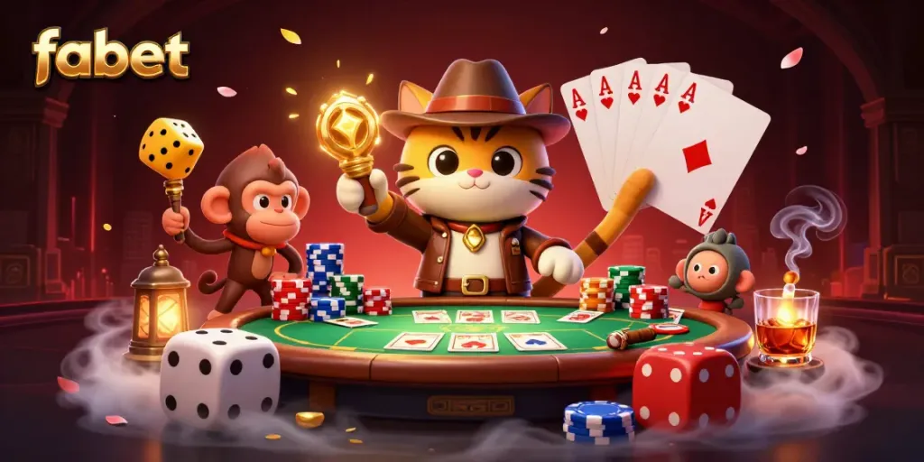 Experience thrilling adventures with fabet as the explorer cat uncovers casino treasures in a mystical temple.