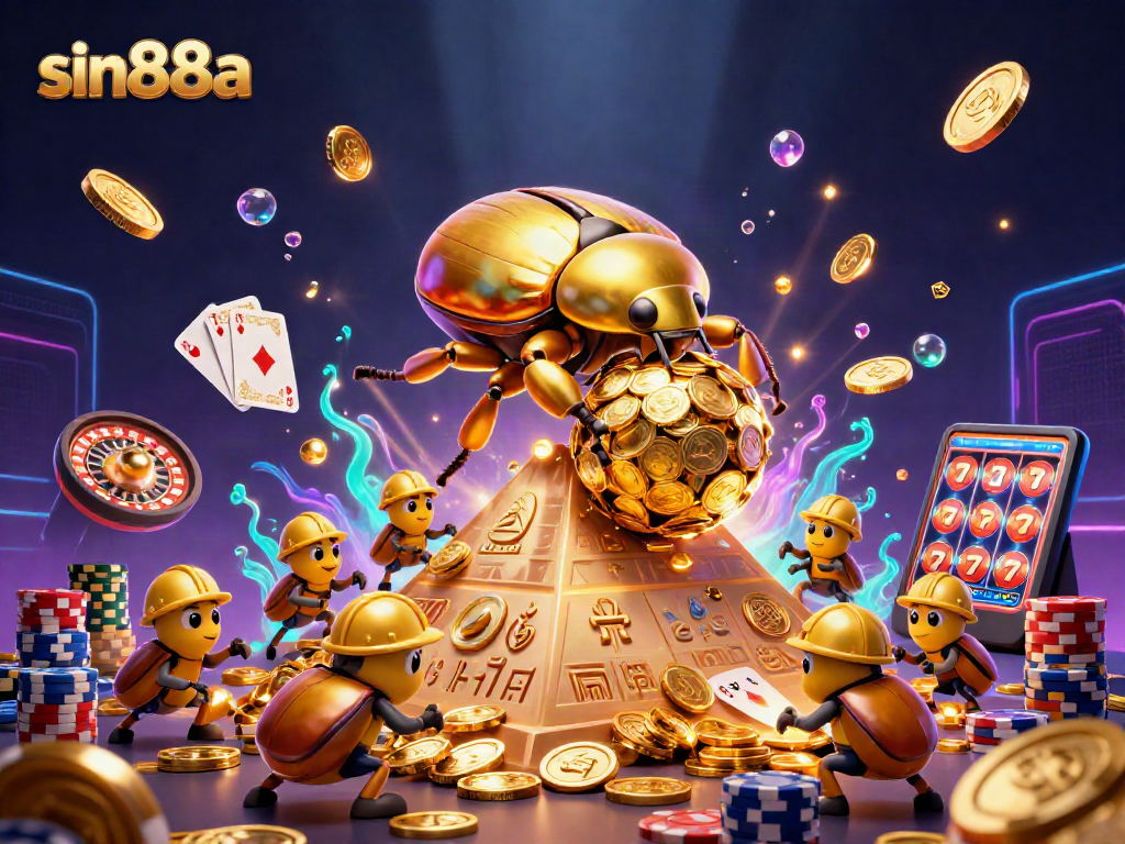 Engage with sin88a's thrilling casino experience featuring gaming elements and vibrant visuals.