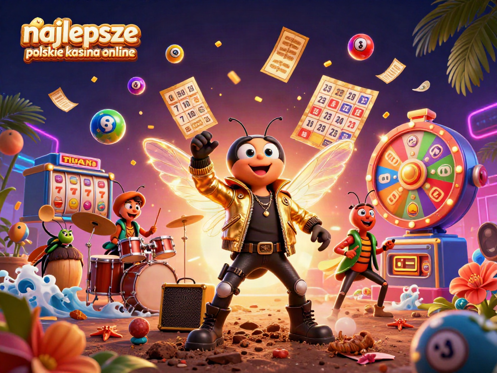 Experience the excitement of najlepsze polskie kasyna online with a vibrant 3D casino scene.
