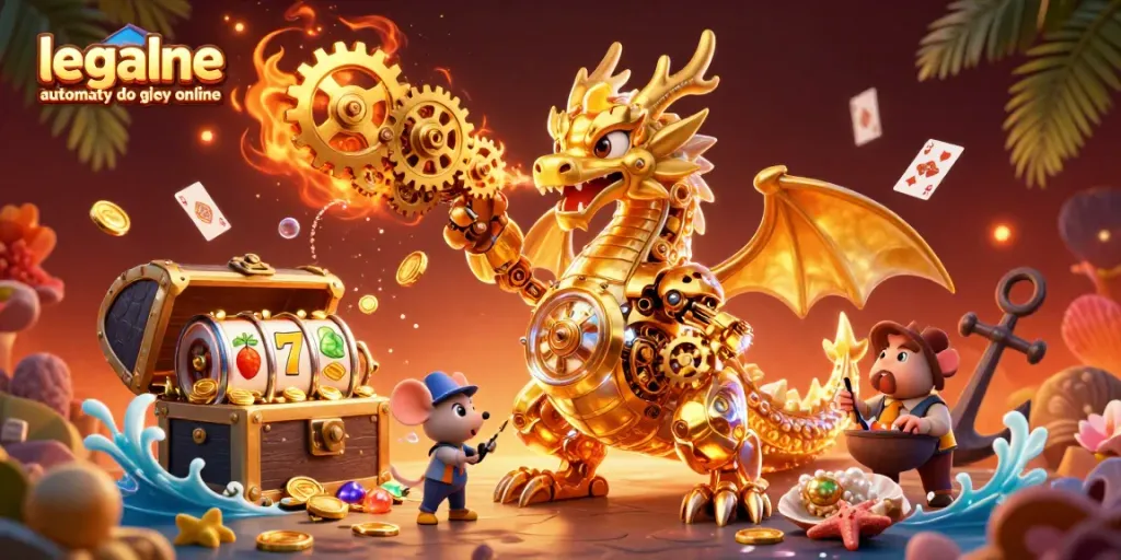 Win big with legalne automaty do gier online in this dynamic 3D casino scene.