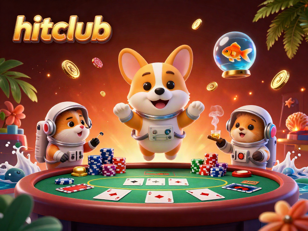 Hitclub transports players into a thrilling casino experience with exciting poker action and cosmic charm.