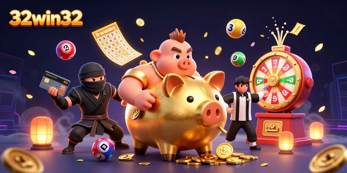 Experience the excitement at 32win32 with playful characters and engaging gambling elements.