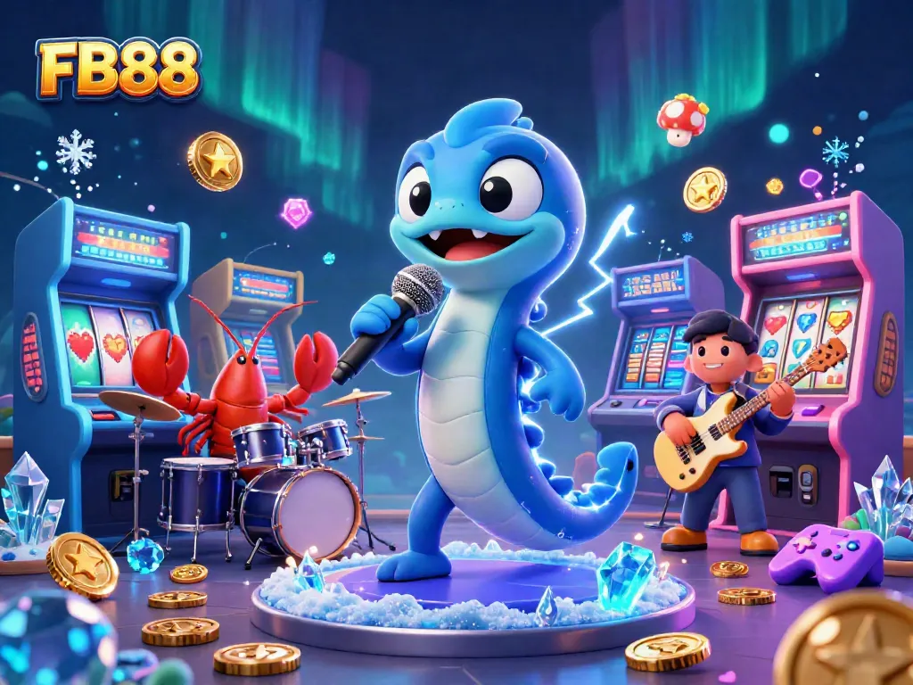 Experience thrilling gaming action with FB88 in a vibrant underwater casino setting.