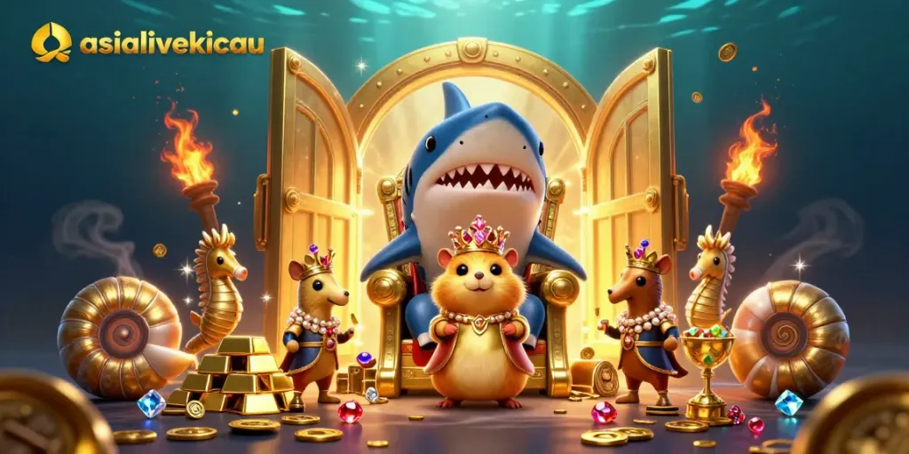 Experience winning thrills at asialivekicau with a fierce hamster king and treasure-filled casino extravaganza.