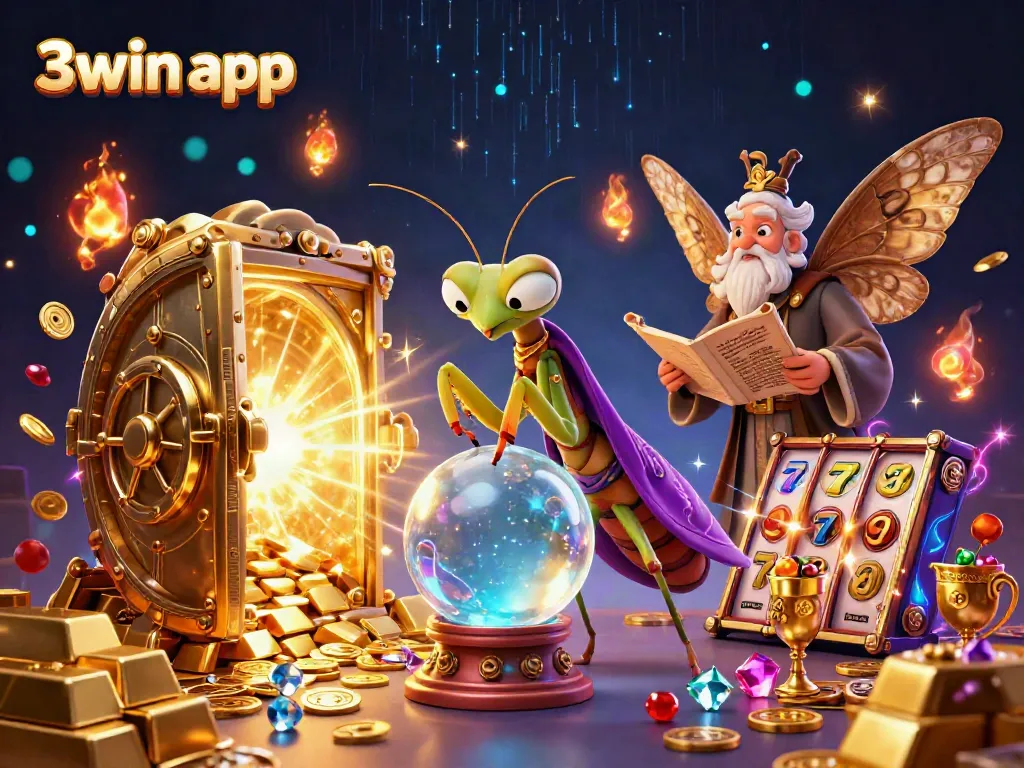 Engage with the 3win app and discover a vibrant, dynamic casino world featuring fortune tellers and treasures.