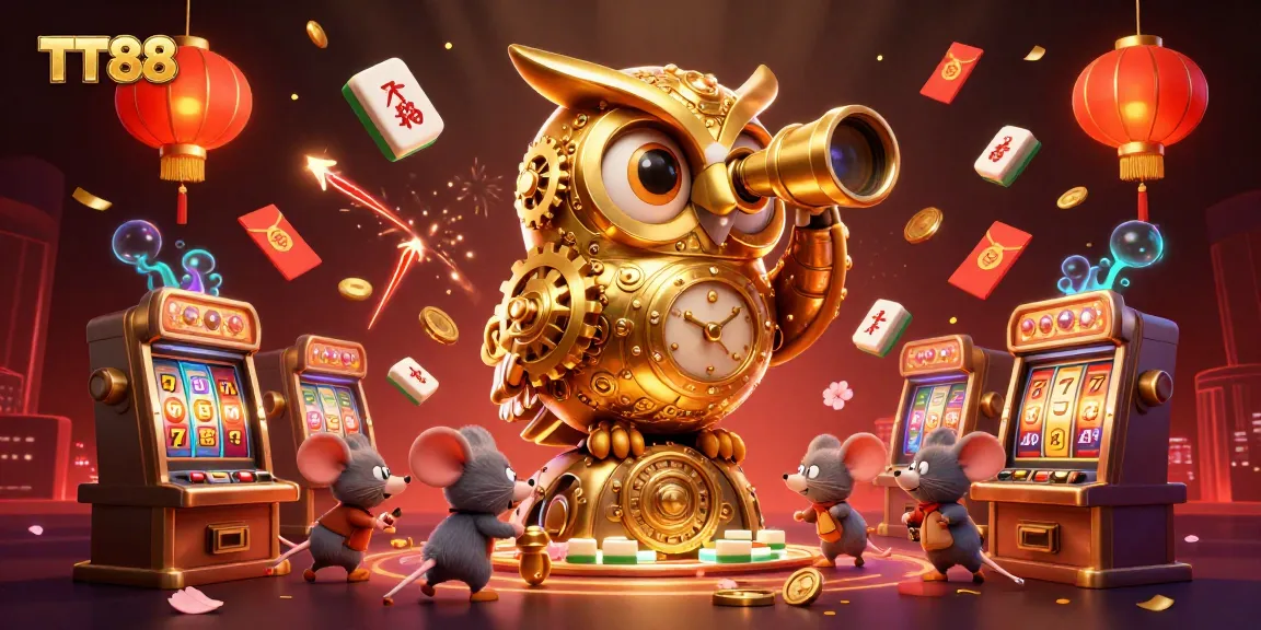 Experience thrilling gameplay at TT88 with a crowded casino scene filled with excitement and luck.