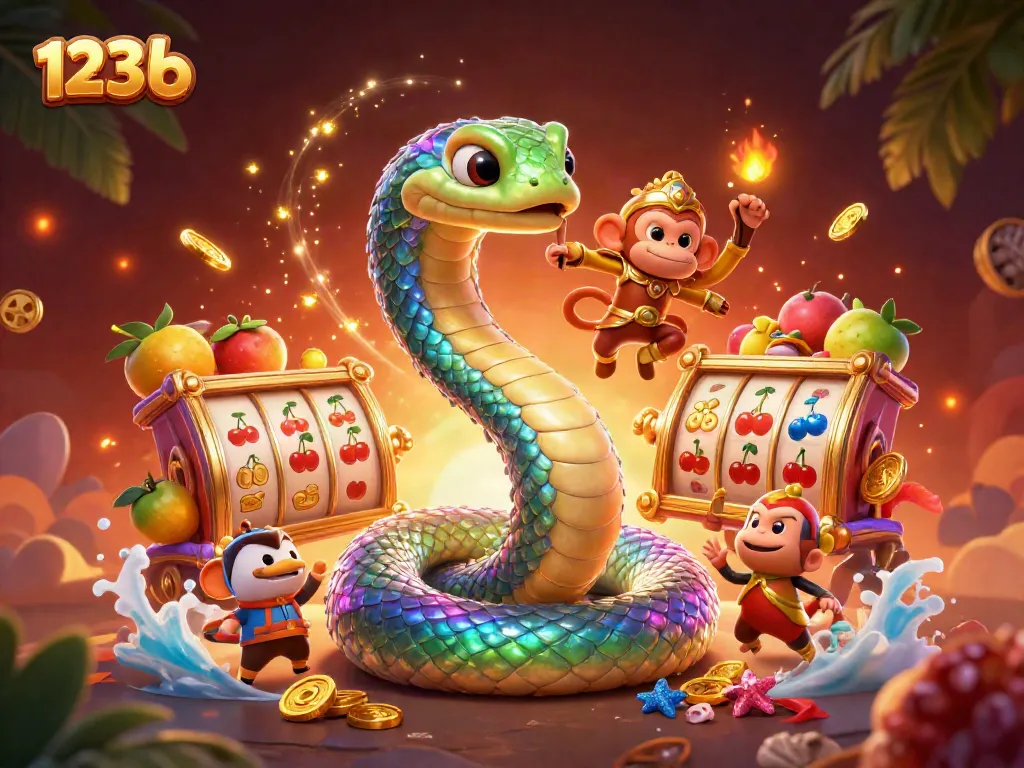 Players enjoy the vibrant world of 123 b with colorful slot reels and thrilling gaming elements.
