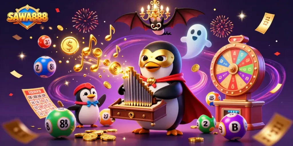 SAWA888 immerses players in vibrant casino excitement with dynamic lottery elements and golden jackpots.