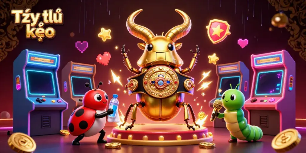 Experience winning strategies with Tỷ lệ kèo in this vibrant 3D illustration.