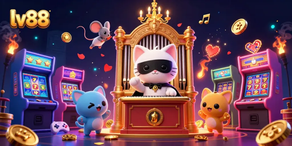 Spin the slots and win big at lv88's colorful 3D casino adventure.