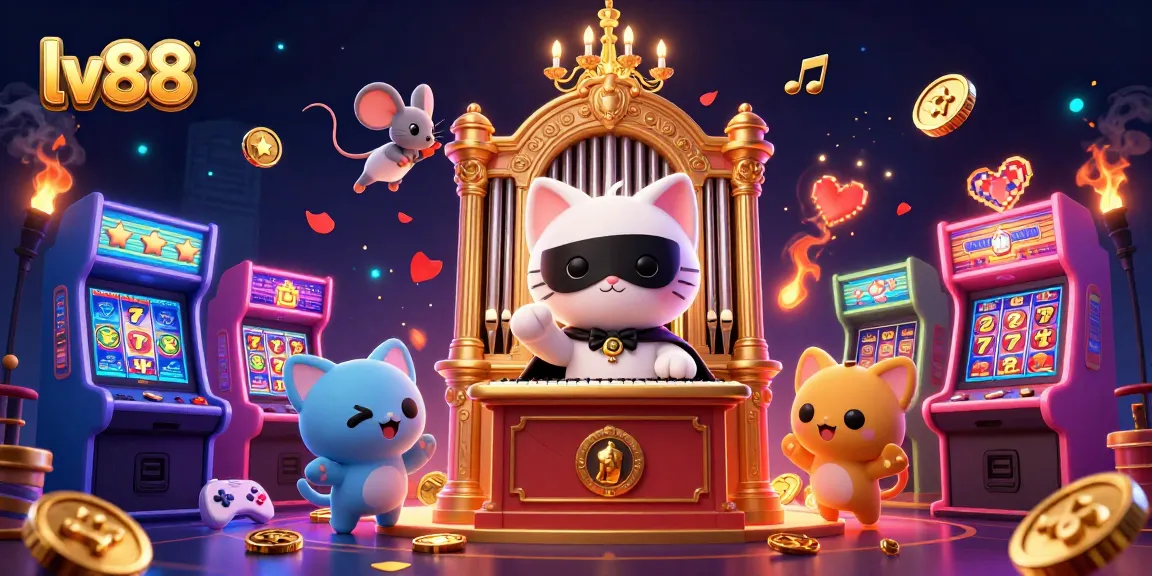 Spin the slots and win big at lv88's colorful 3D casino adventure.