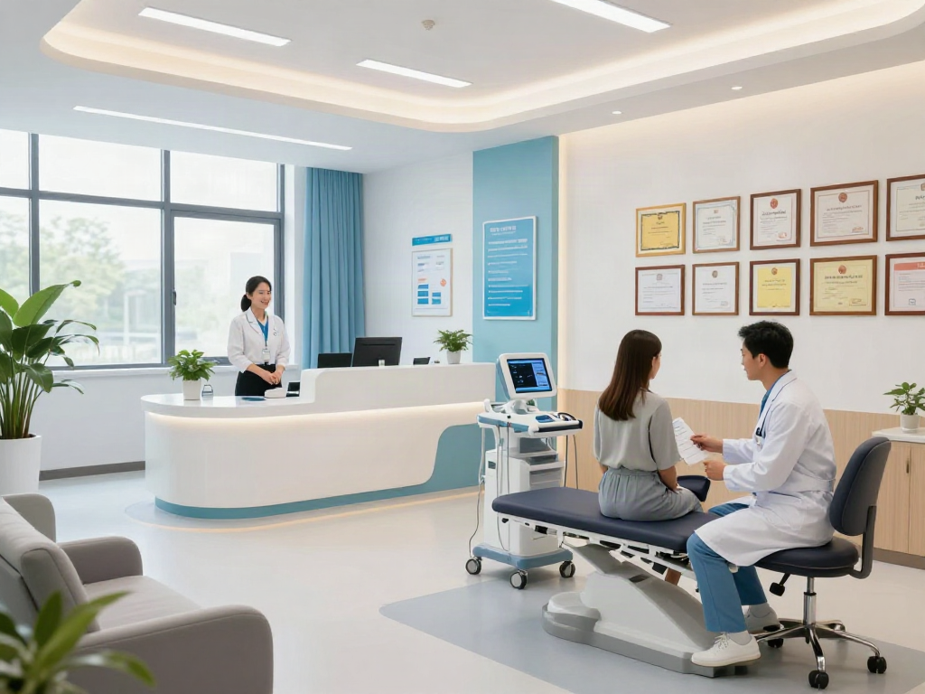 Compassionate doctor consultation in a health clinic for situs toto-related patient care services.
