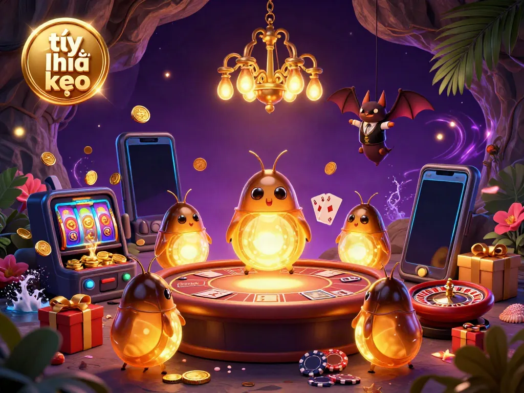 Experience exciting tỷ lệ kèo in a dynamic cave casino illuminated by glowworms and a bat dealer.